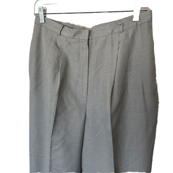 Talbots Women’s Trousers Pants Vintage Career Gray Pant Straight Legs Sz 12 - Picture 2 of 13